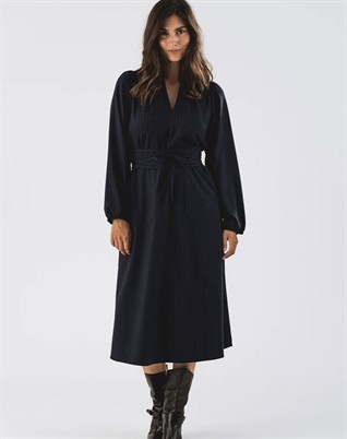 Lollys Laundry - Paris LL Midi Kleid - Dark Navy